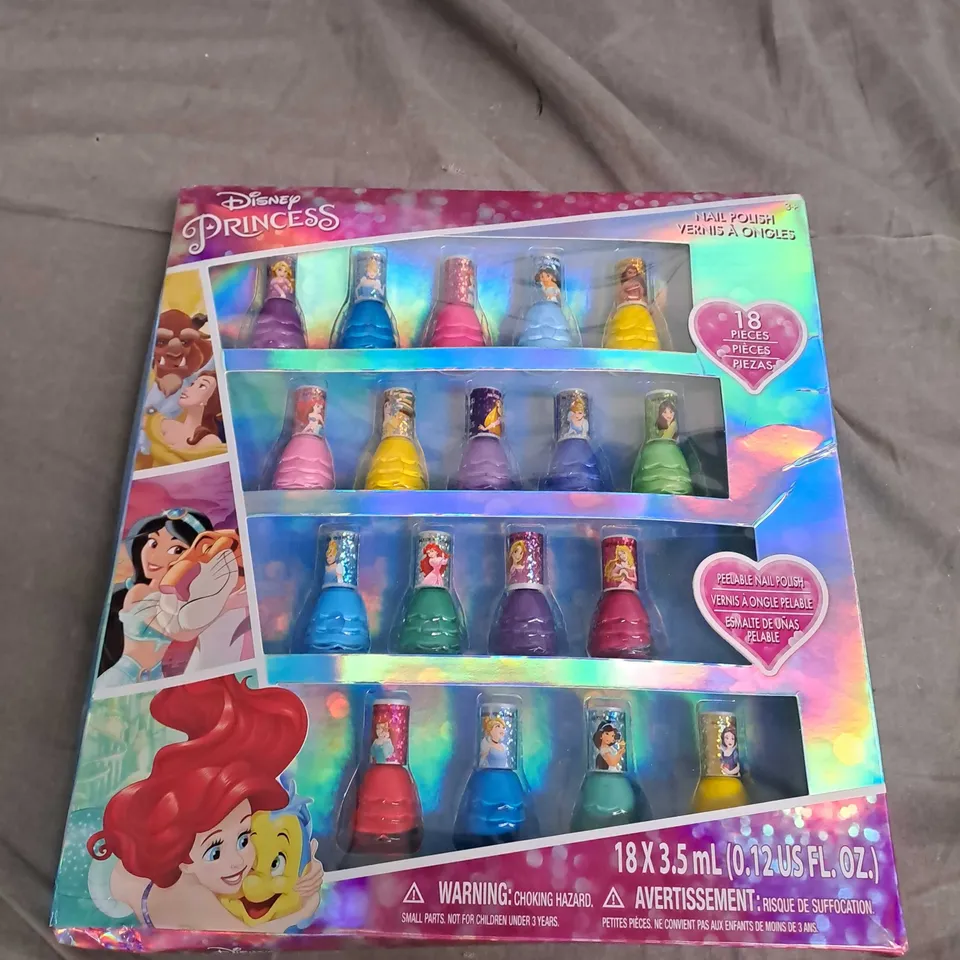 DISNEY PRINCESS 18 PIECE NAIL POLISH SET
