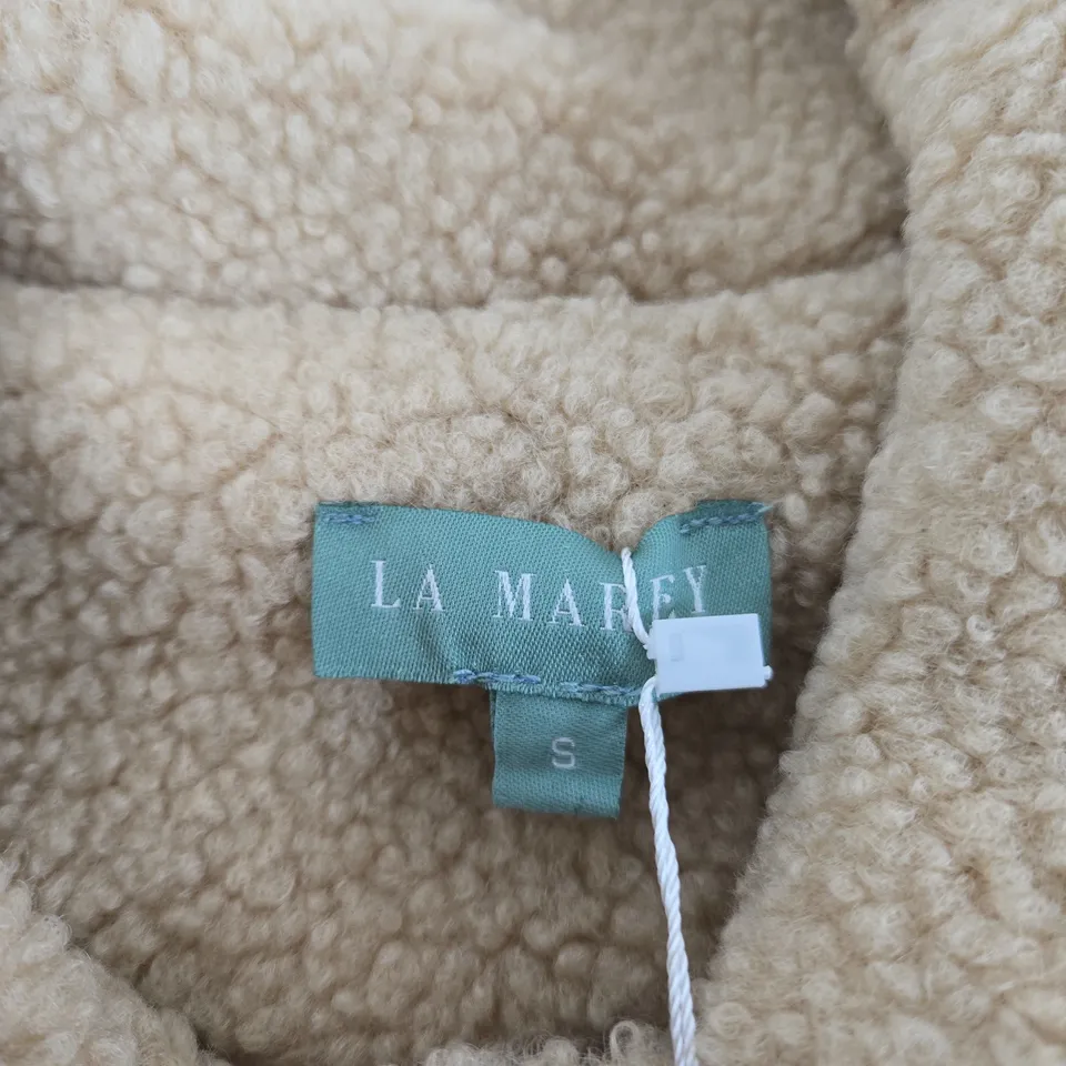 LA MAREY BEIGE TEDDY COAT – WOMEN'S SIZE S