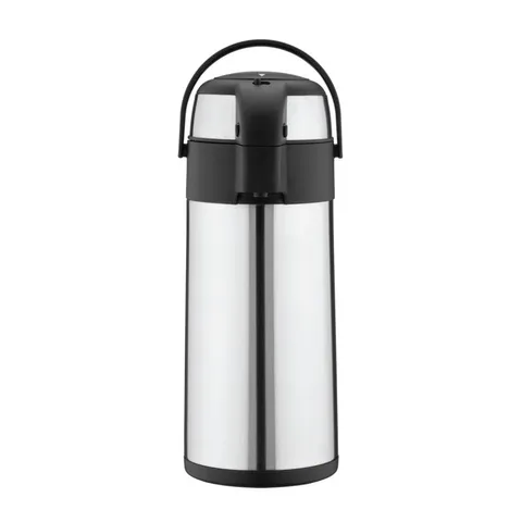 Boxed pioneer stainless steel push pump airpot (1 box)