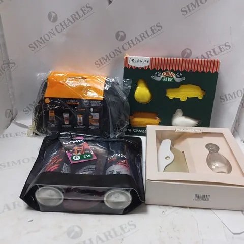 BOX OF APPROXIMATELY 5 ASSORTED BODYSPRAYS AND GIFT SETS TO INCLUDE LYNX, L'OREAL AND BATH BOMBS