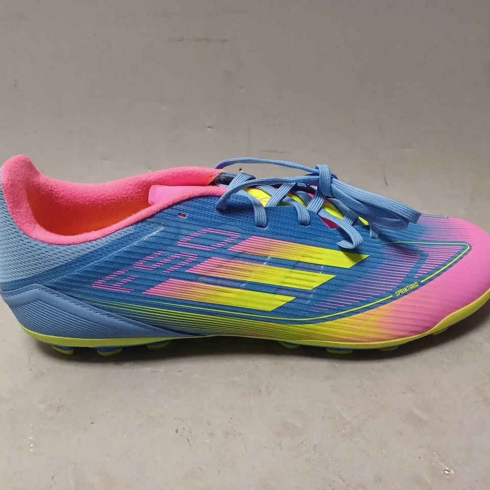 UNBOXED PAIR OF ADIDAS F50 FOOTBALL BOOTS - UK SIZE 12