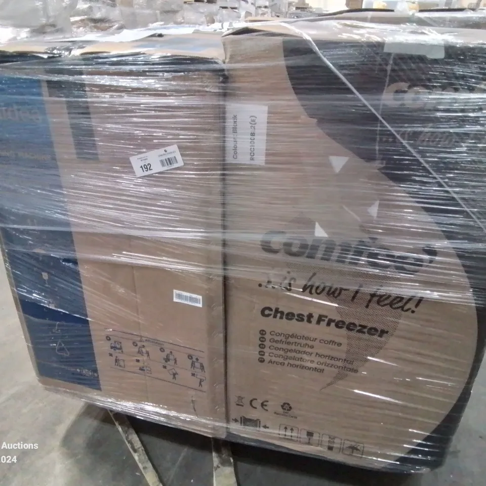 PALLET OF APPROXIMATELY 4 UNPROCESSED RAW RETURN WHITE GOODS TO INCLUDE;