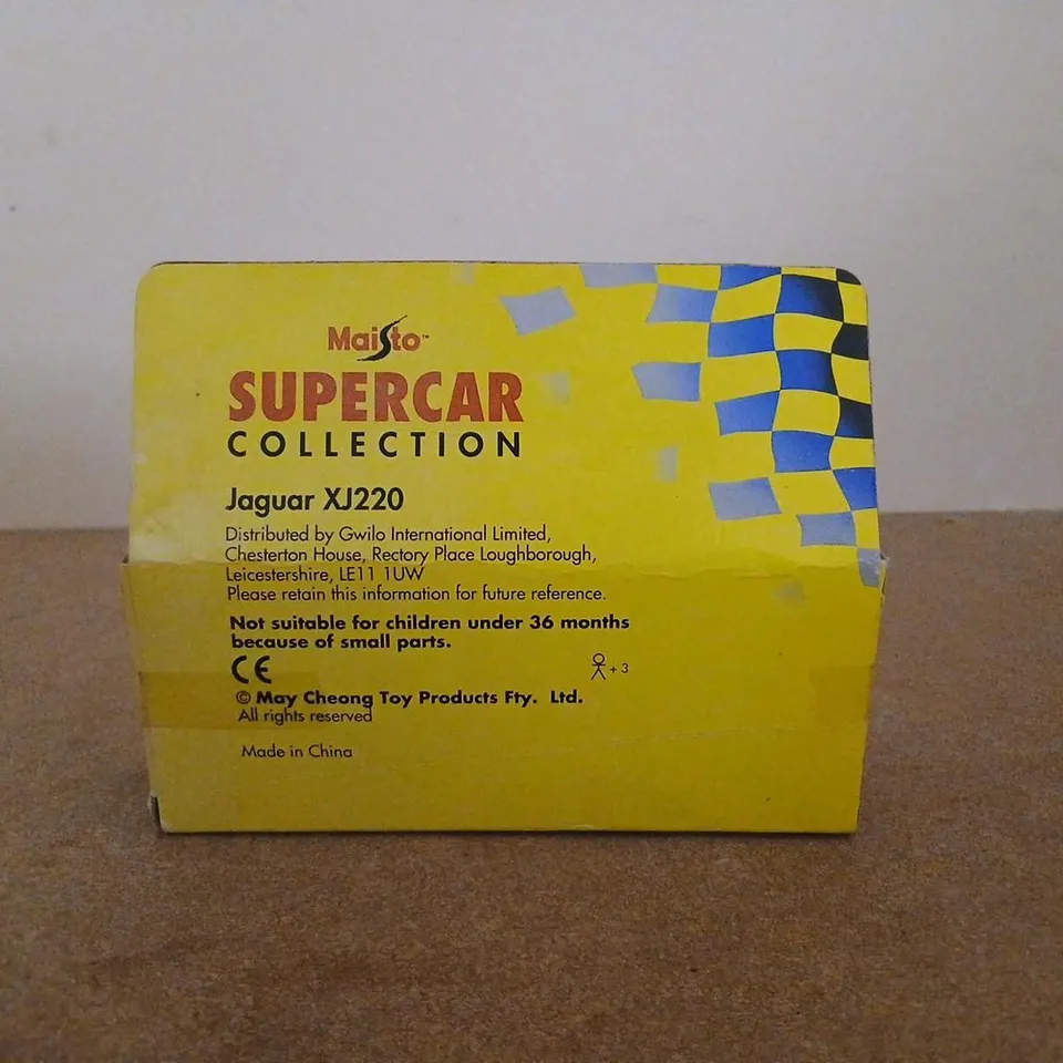 MAISTO JAGUAR XJ220 – SUPERCAR COLLECTION DIE-CAST MODEL CAR (BOXED)