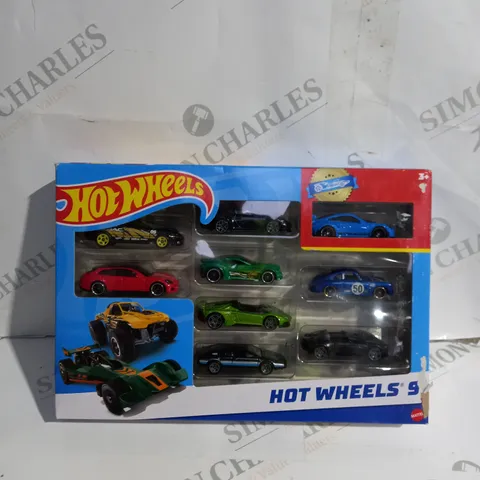 BOXED HOT WHEELS 9 CAR COLLECTION