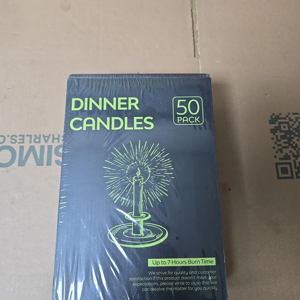 DINNER CANDLES – 50-PACK