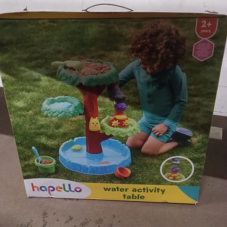 HAPELLO WATER ACTIVITY TABLE
