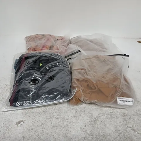 BOX OF APPROXIMATELY 28 ASSORTED CLOTHING ITEMS OF VARIOUS SIZES AND STYLES TO INCLUDE MENS SHORTS ETC