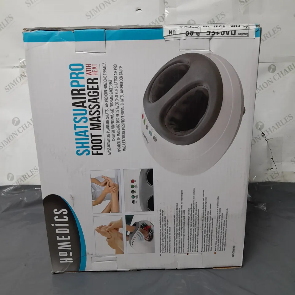 BOXED HOMEDICS SHIATSU AIRPRO FOOT MASSAGER WITH HEAT