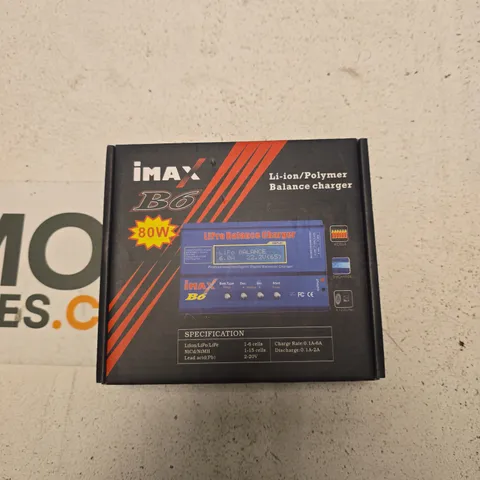 IMAX B6 80W BALANCE CHARGER FOR LI-ION/LIPO/LIFE & NICD/NIMH (BOXED)