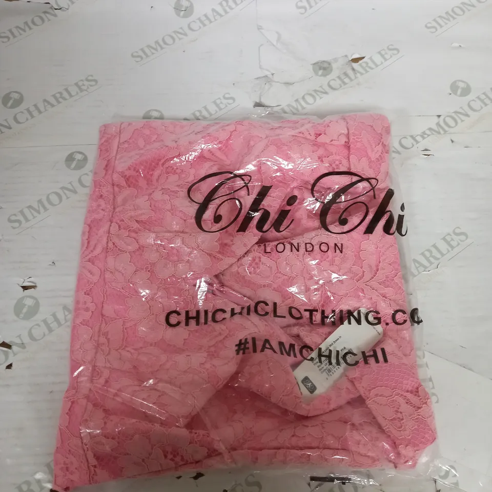 BAGGED CHI CHI SHORT SLEEVE LACE MIDI DRESS SIZE 10