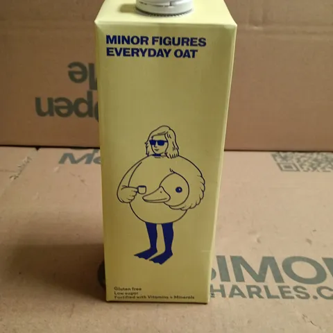 LOT OF 6 CARTONS OF MINOR FIGURES EVERYDAY OAT - PLANT-BASED MILK CARTON 1L PER CARTON