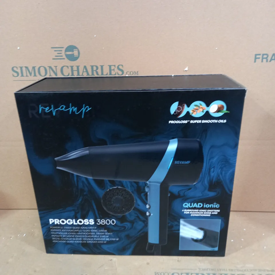 REVAMP PROGLOSS 3800 POWERFUL 2300W QUAD ICON DRYER