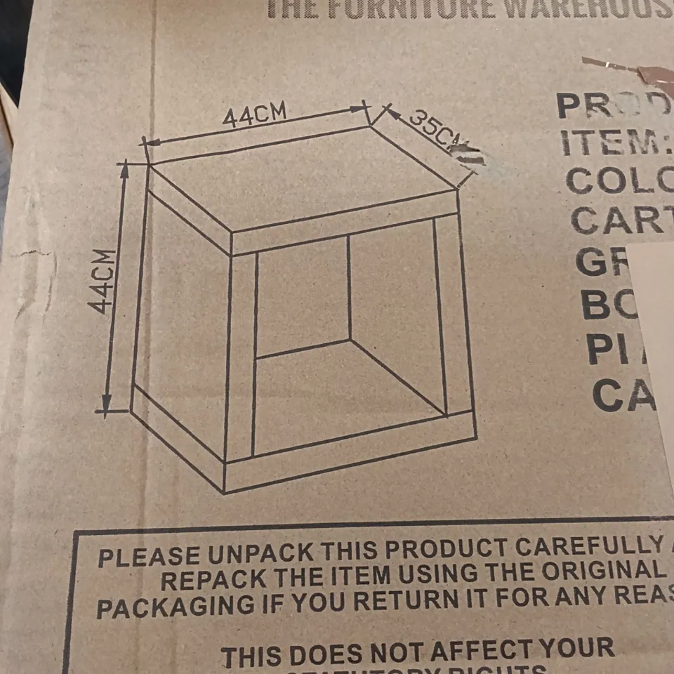 BOXED FURNITURE WAREHOUSE JAKARTA CUBE TABLE CUBE - MANGO (1 BOX)