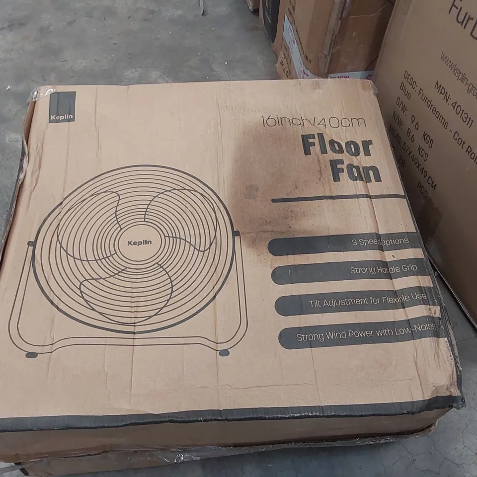 BOXED KEPLIN 16 INCH FLOOR FAN 