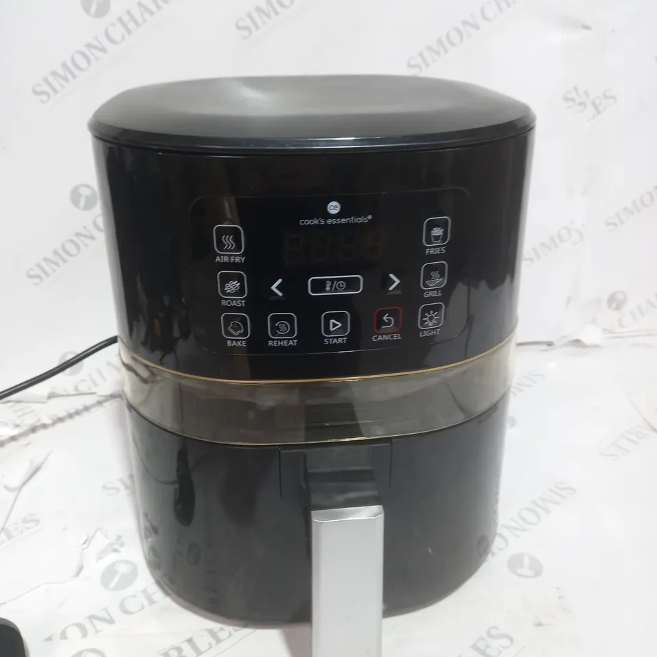 BOXED COOK'S ESSENTIALS 4L AIR FRYER IN BLACK