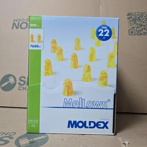 MOLDEX MELLOWS EARPLUGS – 200 PAIRS BULK PACK