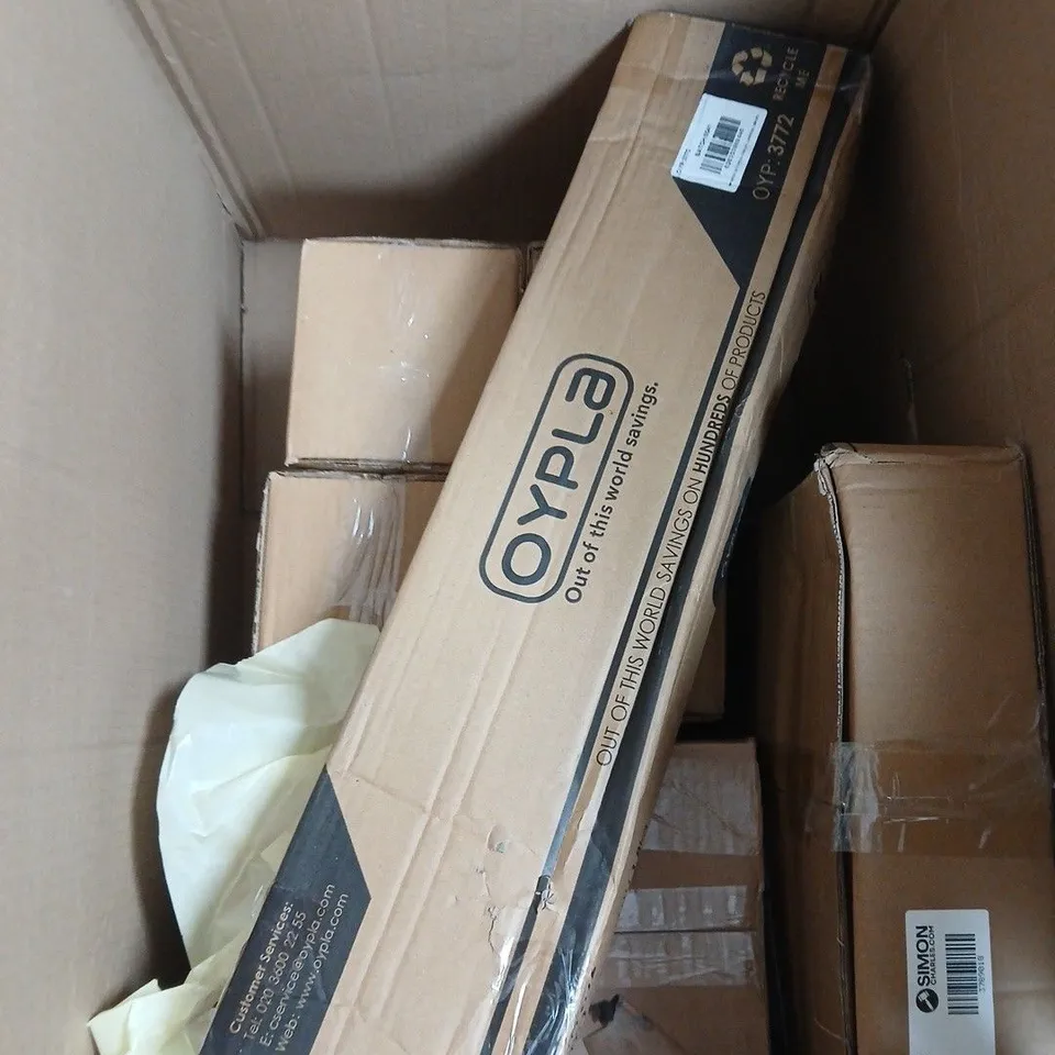 LARGE BOX OF ASSORTED HOUSEHOLD ITEMS 