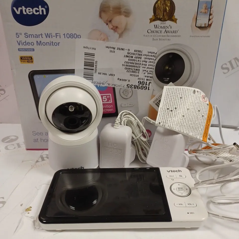 VTECH RM5754HD 5 INCH SMART WI-FI VIDEO BABY MONITOR