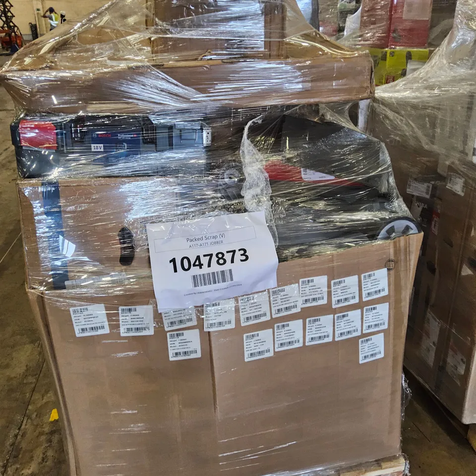 PALLET OF APPROXIMATELY 19 UNPROCESSED RAW RETURN HOUSEHOLD AND ELECTRICAL GOODS TO INCLUDE;