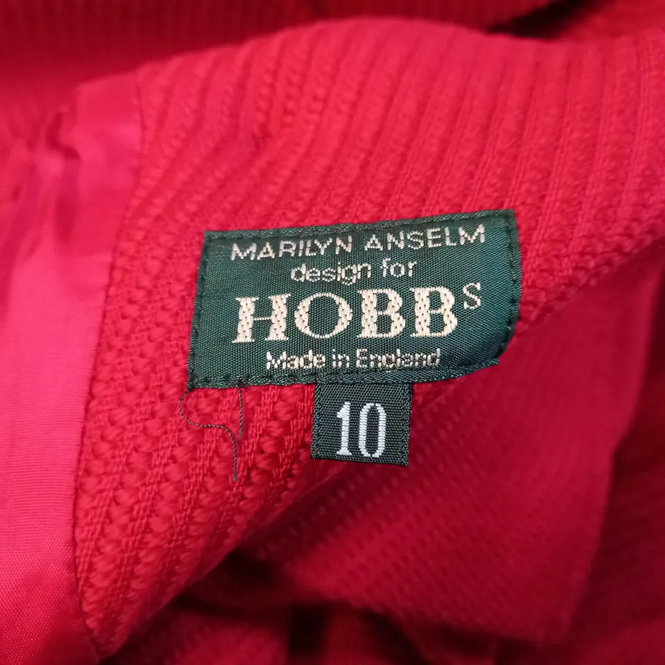 MARILYN ANSELM HOBBS JACKET AND SKIRT SUIT - JACKET SIZE 10 SKIRT SIZE 12