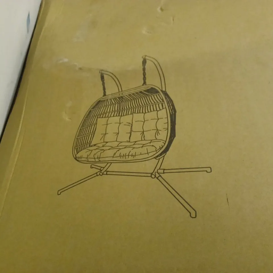 ELEANOR DOUBLE FOLDING HANGING CHAIR - COLLECTION ONLY