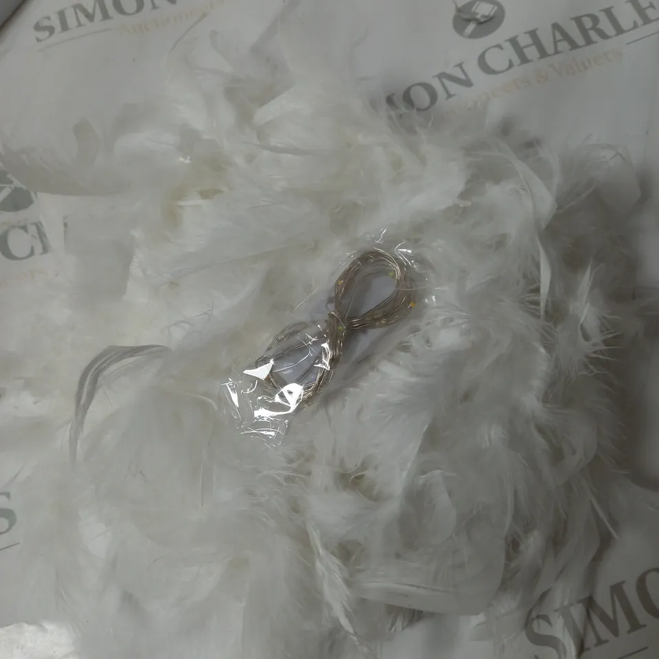 FEATHER AND LIGHT DECORATION