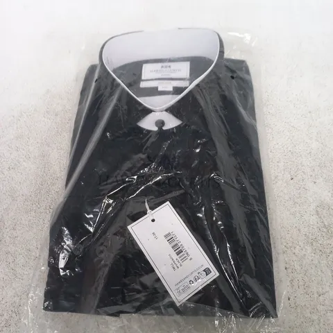 HAWES & CURTIS CLASSIC NON-IRON SHIRT – BLACK, TWILL, UK 17/36