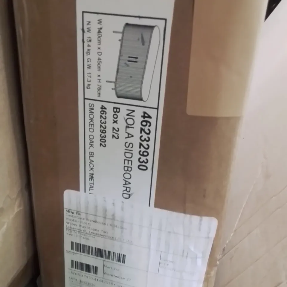 BOXED TENEASHA 140CM SIDEBOARD 2 BOXES