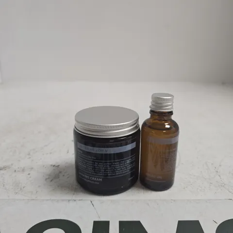 WOLF + BJORN SHAVING CREAM & BEARD OIL DUO – GROOMING SET (VERIFY)