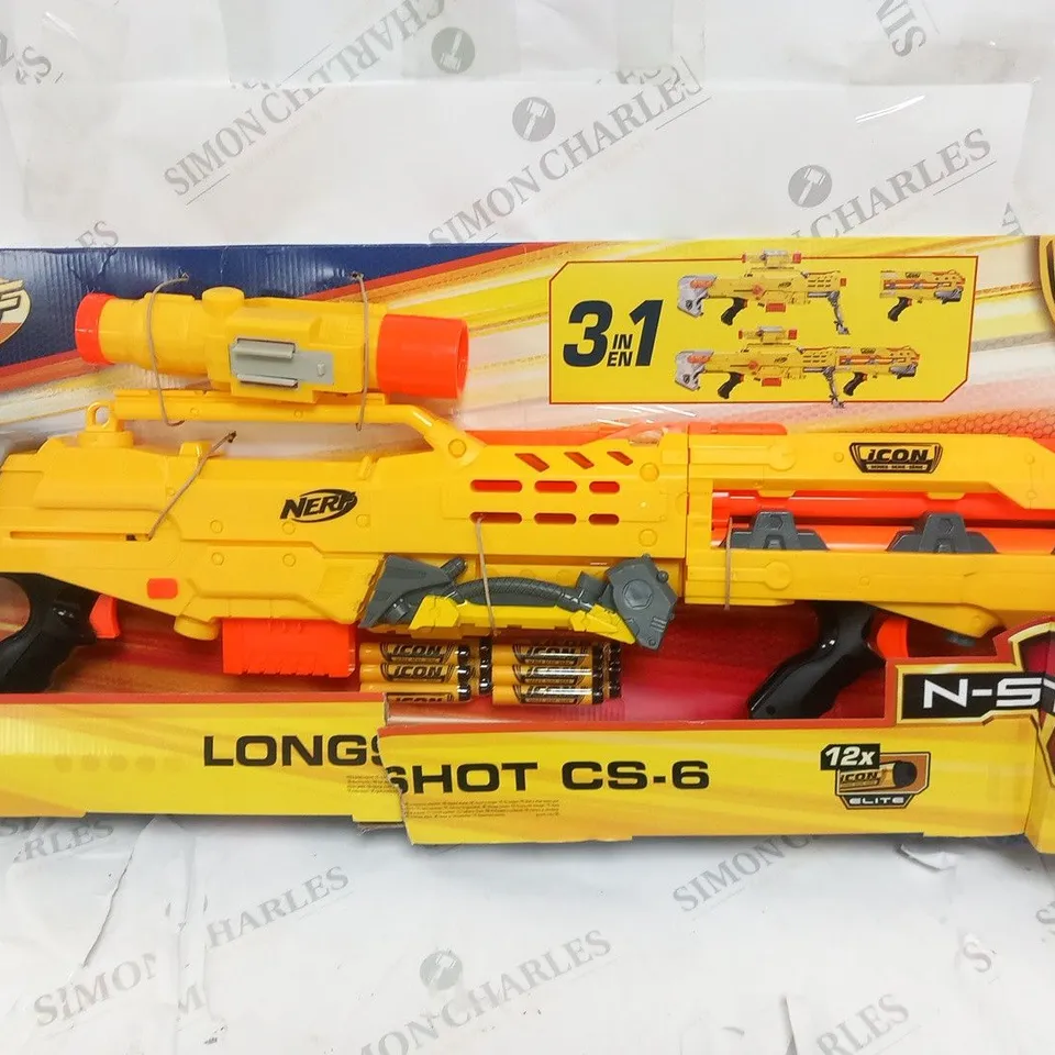 BOXED NERF LONG SHOT CS-6 ICON SERIES