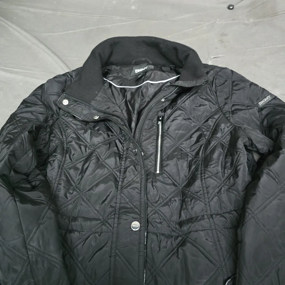 DKNY QUILTED JACKET – BLACK, US L 