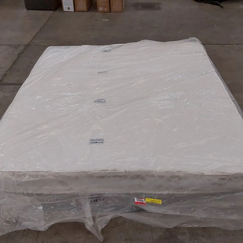 QUALITY BAGGED QUILTO MEMORT SPRUNG OPEN COIL MATTRESS 6FT SUPER KING SIZE