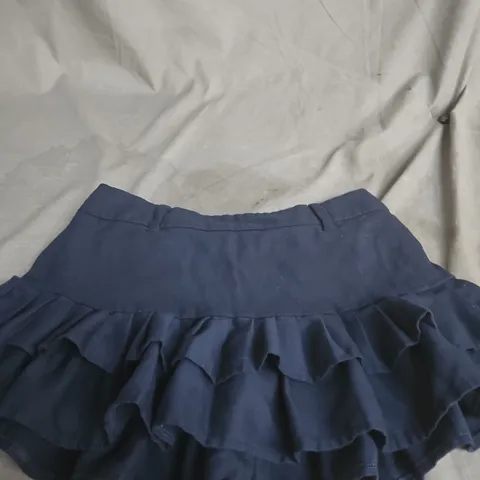 HOLLISTER NAVY BLUE RUFFLED SKORT β WOMEN'S, SIZE S