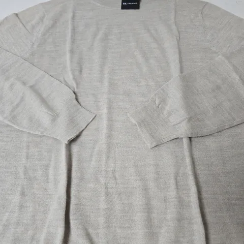 C&A PREMUIM PURE MERINO WOOL JUMPER, SAND - SIZE XXL