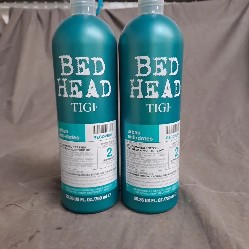 BED HEAD TIGI SHAMPOO AND CONDITIONER 750ML