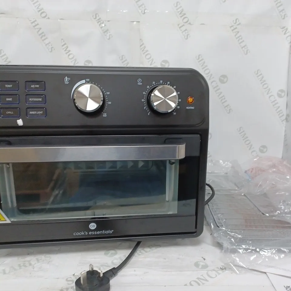 BOXED COOK'S ESSENTIAL 21-LITRE AIRFRYER OVEN IN BLACK