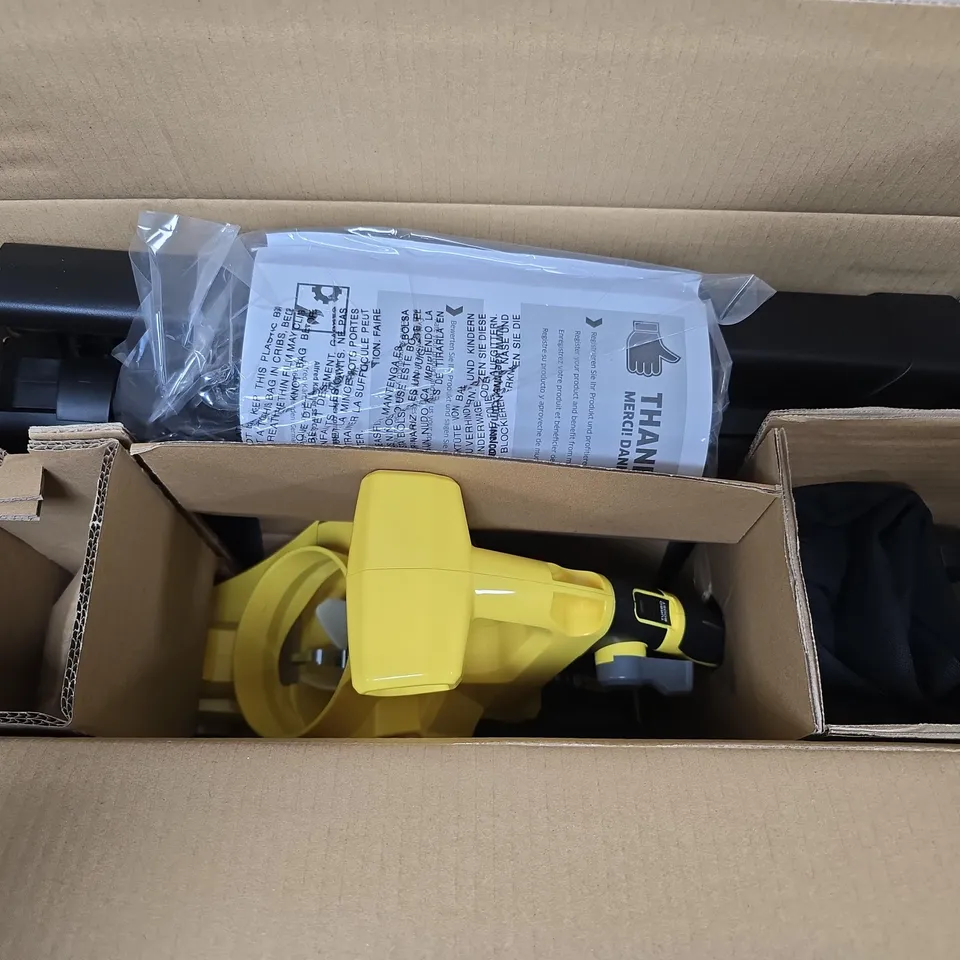 BOXED KARCHER BLV 18-200 BATTERY BLOWER VAC