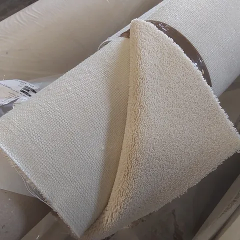 ROLL OF QUALITY DIMENSIONS PLAINS CREAM CARPET APPROXIMATELY 5 x 1.6m