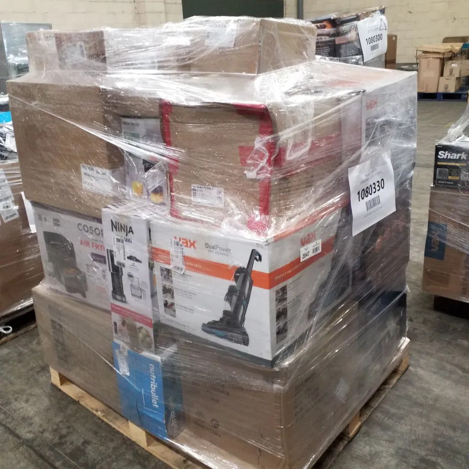PALLET OF APPROXIMATELY 29 UNPROCESSED RAW RETURN HOUSEHOLD AND ELECTRICAL GOODS TO INCLUDE;