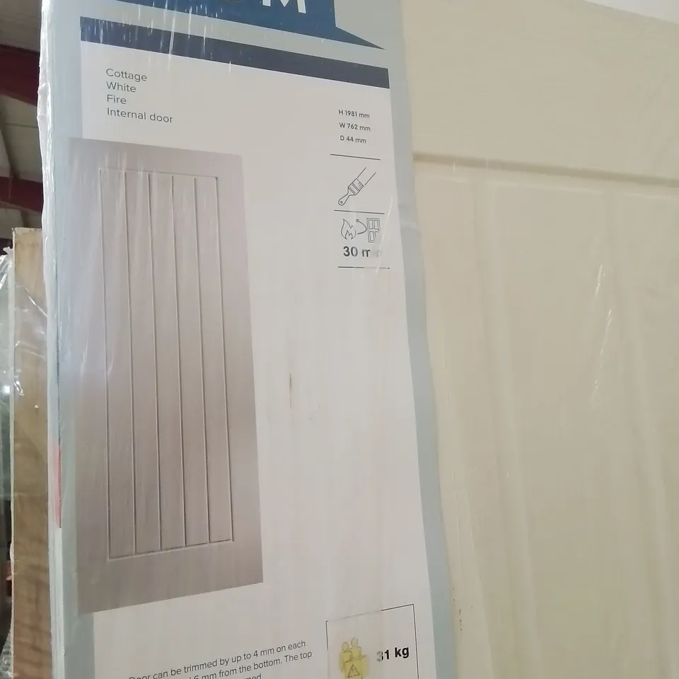COTTAGE STYLE WHITE INTERNAL FIRE DOOR 762 × 1981mm