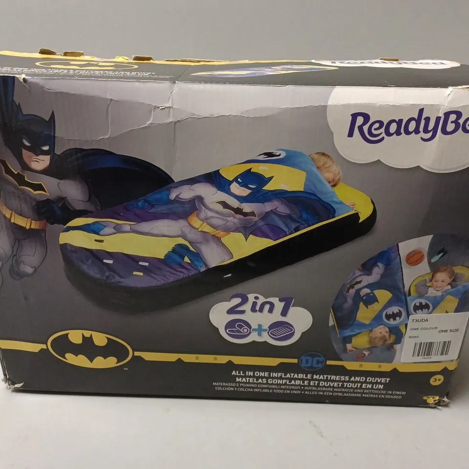 BOXED BATMAN JUNIOUR READY BED  RRP £34.99
