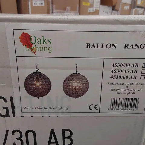 BOXED OAKS BALLON SMALL PERSIAN CEILING PENDANT