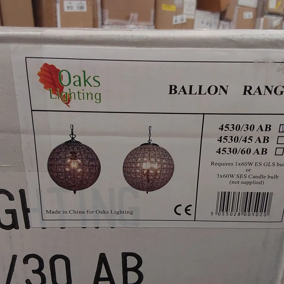 BOXED OAKS BALLON SMALL PERSIAN CEILING PENDANT