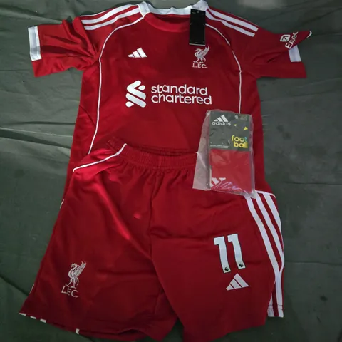 ADIDAS LIVERPOOL KIDS HOME KIT (#11 SALAH) - UK 26