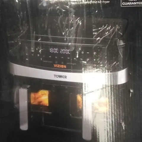 BOXED TOWER VIZION 9L DUAL BASKET AIR FRYER