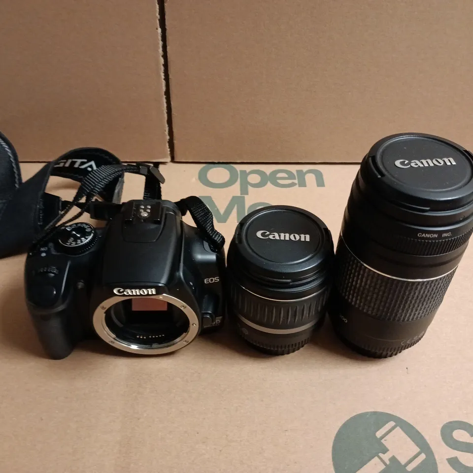CANON EOS 400D DIGITAL SLR CAMERA BODY WITH 2 CANON EF-S LENSES