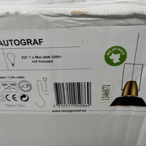 BOXED MARK SLOJD AUTOGRAF 1-LIGHT PENDANT