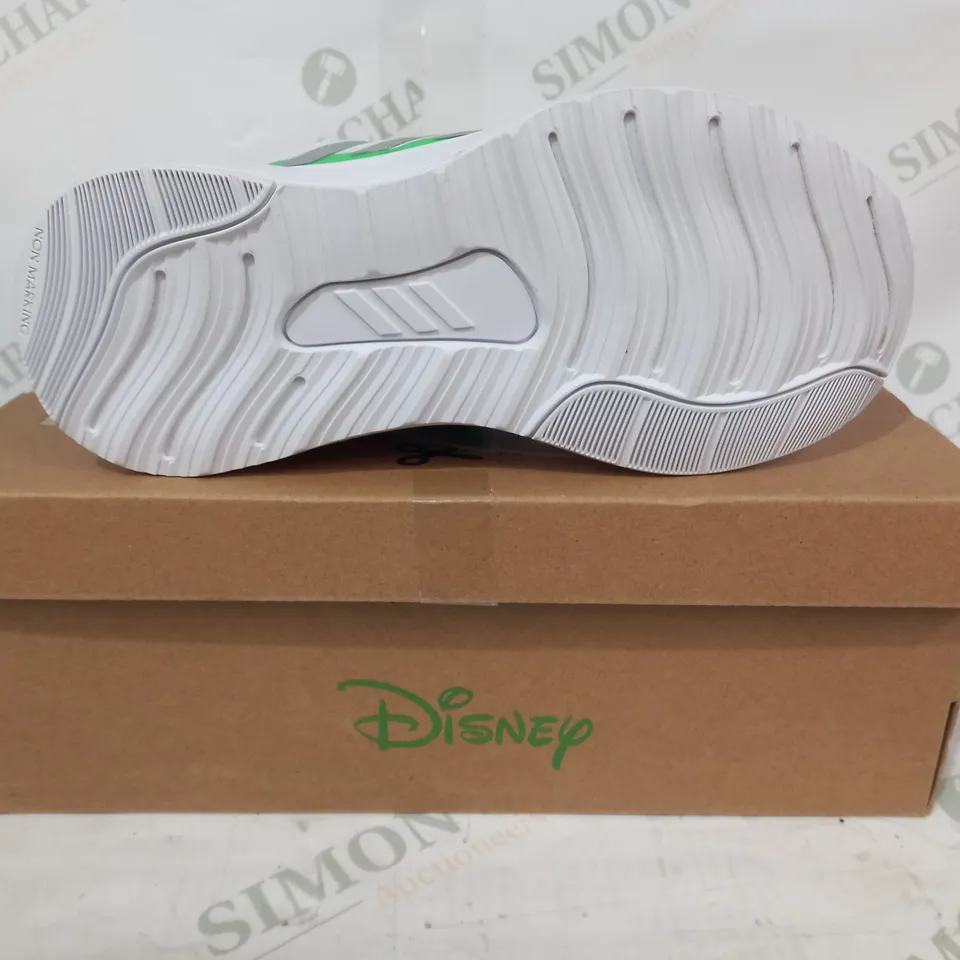 BOXED PAIR OF ADIDAS DISNEY FORTARUN BUZZ CF K KIDS SHOES UK SIZE 1.5