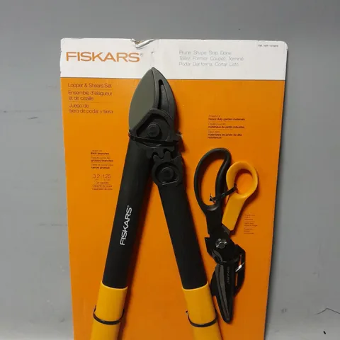 FISKARS LOPPER & GARDEN SHEAR TREE BRANCH TWIG PRUNER SCISSORS