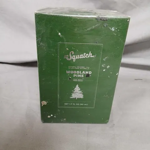 BOXED AND SEALED DR SQUATCH WOODLAND PINE EAU DE COLOGNE FOR MEN 50ML